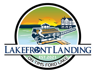 Lakefront Landing on Tims Ford Lake logo design by DreamLogoDesign
