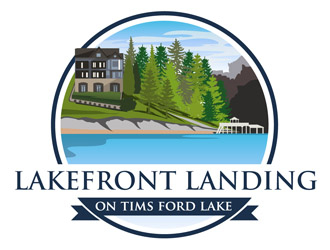 Lakefront Landing on Tims Ford Lake logo design by DreamLogoDesign