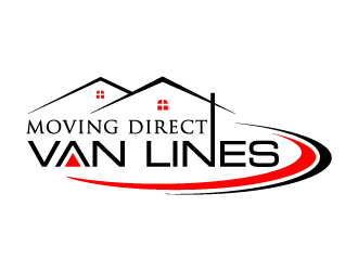 Moving Direct Van Lines logo design by pambudi