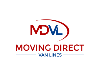 Moving Direct Van Lines logo design by Girly