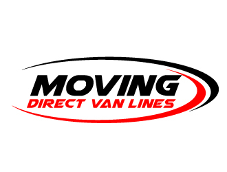 Moving Direct Van Lines logo design by ElonStark