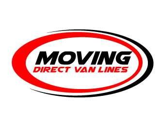 Moving Direct Van Lines logo design by ElonStark