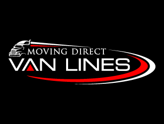 Moving Direct Van Lines logo design by pambudi
