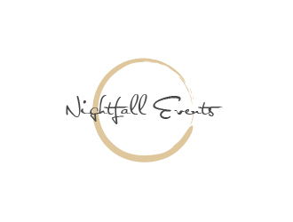 Nightfall Events  logo design by my!dea