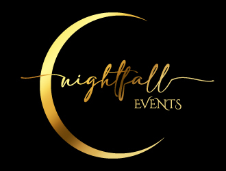 Nightfall Events  logo design by gateout