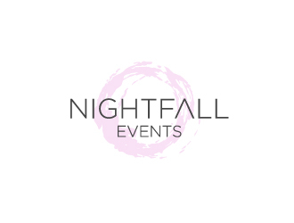 Nightfall Events  logo design by my!dea