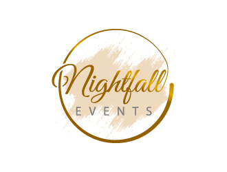 Nightfall Events  logo design by sakarep