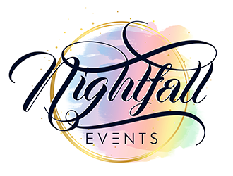 Nightfall Events  logo design by 3Dlogos