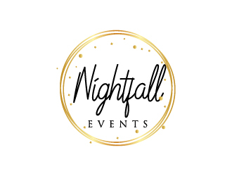 Nightfall Events  logo design by sakarep