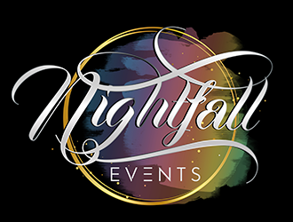 Nightfall Events  logo design by 3Dlogos