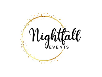 Nightfall Events  logo design by yondi