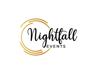 Nightfall Events  logo design by yondi