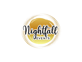 Nightfall Events  logo design by yondi