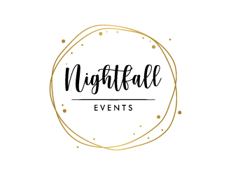 Nightfall Events  logo design by wongndeso
