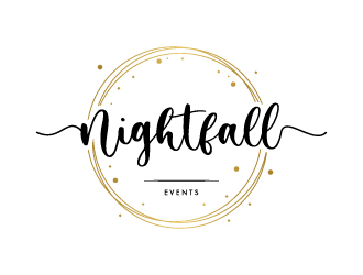 Nightfall Events  logo design by wongndeso