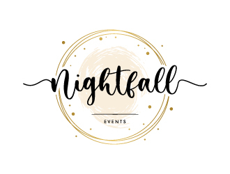 Nightfall Events  logo design by wongndeso