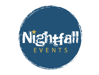 Nightfall Events  logo design by webmall