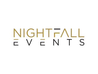 Nightfall Events  logo design by vostre