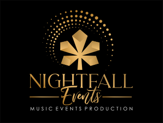 Nightfall Events  logo design by serprimero