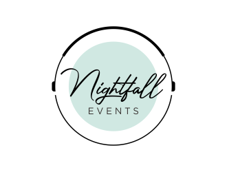 Nightfall Events  logo design by lintinganarto