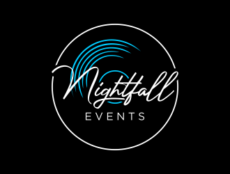 Nightfall Events  logo design by lintinganarto