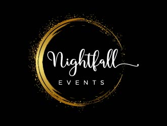 Nightfall Events  logo design by maserik