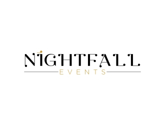 Nightfall Events  logo design by Msinur