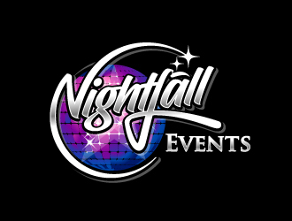 Nightfall Events  logo design by aRBy