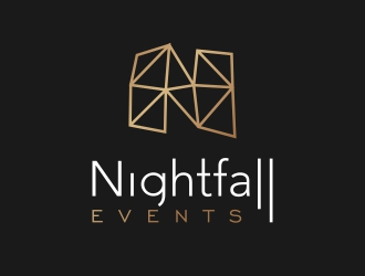 Nightfall Events  logo design by diqly