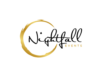 Nightfall Events  logo design by GassPoll