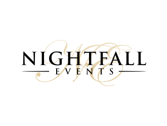 Nightfall Events  logo design by GassPoll