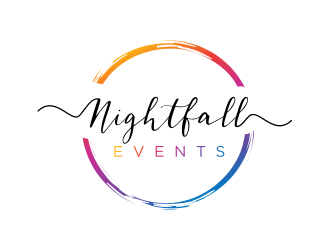 Nightfall Events  logo design by GassPoll
