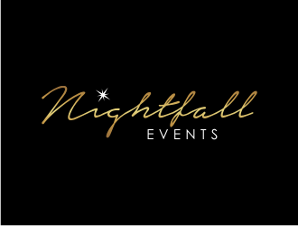Nightfall Events  logo design by puthreeone