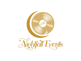 Nightfall Events  logo design by nona