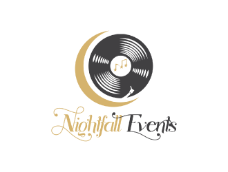 Nightfall Events  logo design by nona