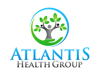 Atlantis Health Group logo design by BrightARTS