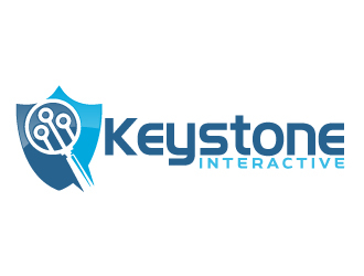 Keystone Interactive  logo design by ElonStark