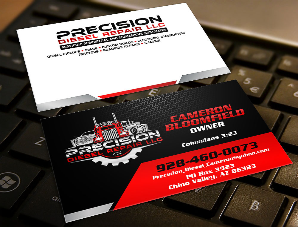 Precision Diesel Repair, LLC logo design by scriotx