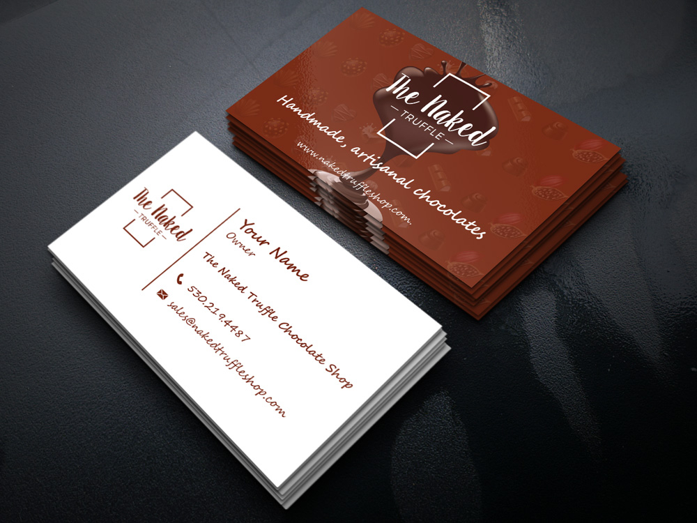 The Naked Truffle  logo design by Gelotine