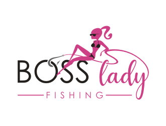 Boss Lady Fishing logo design by superiors