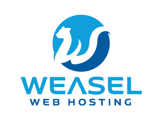 Weasel Web Hosting logo design by ElonStark