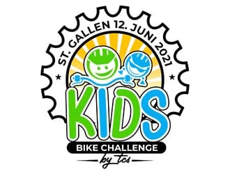 Kids Bike Challenge by TCS                (by TCS small and superscript) logo design by DreamLogoDesign