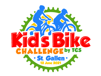 Kids Bike Challenge by TCS                (by TCS small and superscript) logo design by ElonStark