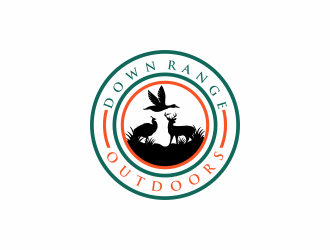 Down Range Outdoors logo design by bebekkwek