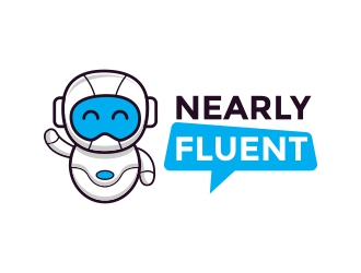 Nearly Fluent  logo design by rizuki