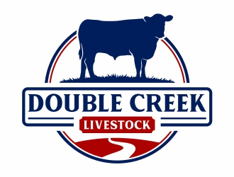 Double Creek Livestock logo design by Mardhi