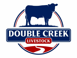 Double Creek Livestock logo design by Mardhi