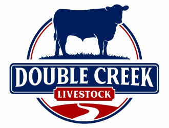 Double Creek Livestock logo design by Mardhi