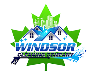 Windsor Cleaning Company logo design by 3Dlogos