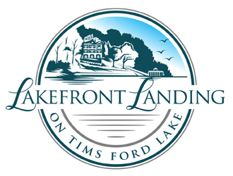 Lakefront Landing on Tims Ford Lake logo design by MAXR